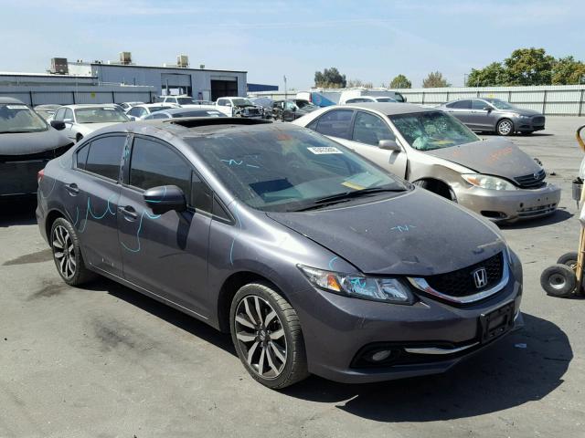 19XFB2F94EE223663 - 2014 HONDA CIVIC EXL 灰色 照片 1