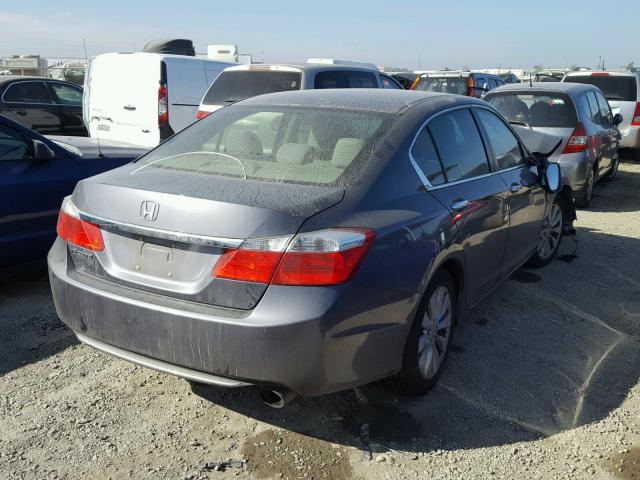 1HGCR2F70DA197532 - 2013 HONDA ACCORD EX GRAY photo 4