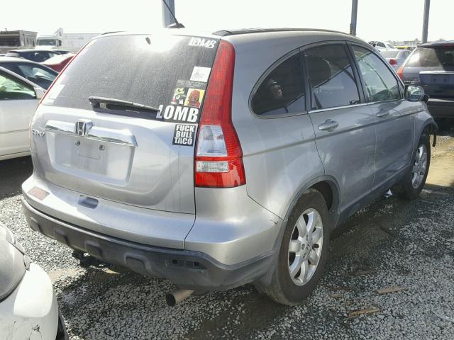 JHLRE38707C031045 - 2007 HONDA CR-V EXL SILVER photo 4