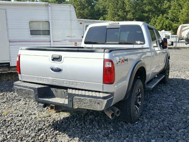 1FT7W2BT7BEC00430 - 2011 FORD F250 SILVER photo 4