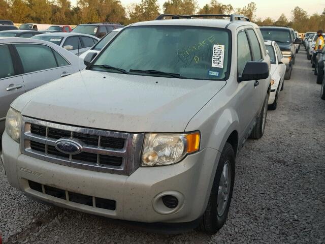 1FMCU02789KA19288 - 2009 FORD ESCAPE XLS CREAM photo 2