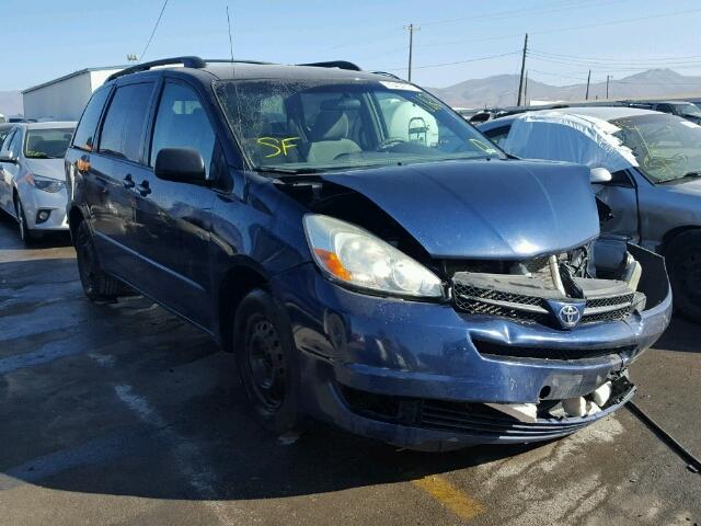 5TDZA23C05S316380 - 2005 TOYOTA SIENNA BLUE photo 1