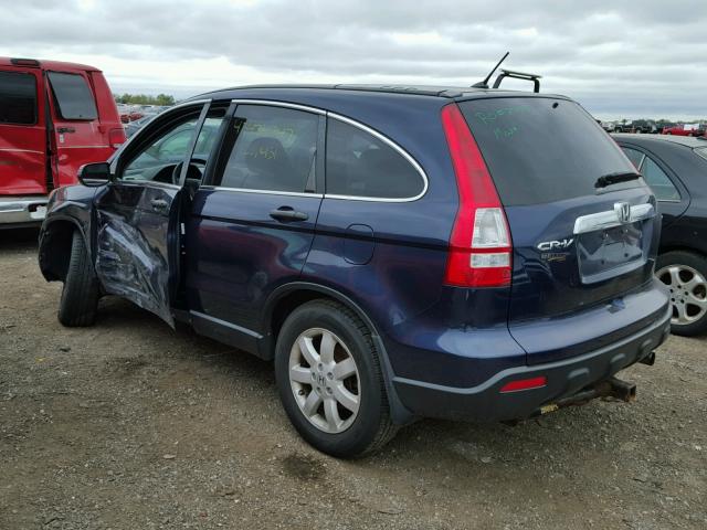 5J6RE48549L058702 - 2009 HONDA CR-V EX BLUE photo 3