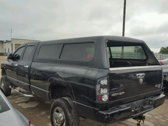 3D7KS28C95G768565 - 2005 DODGE RAM 2500 S BLACK photo 3