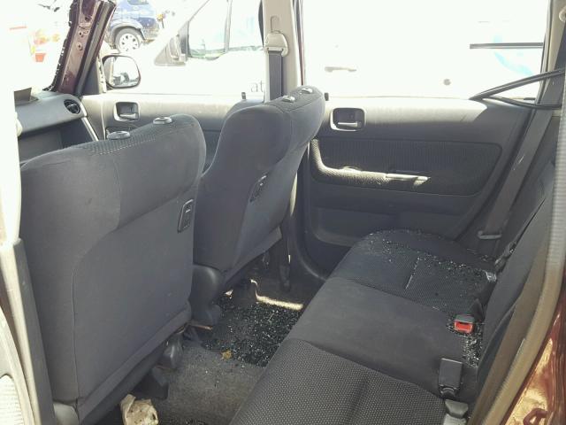 JTLKT324664037609 - 2006 TOYOTA SCION XB Бордовый фото 6