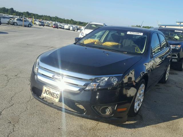 3FAHP0HA1BR161977 - 2011 FORD FUSION SE BLACK photo 2