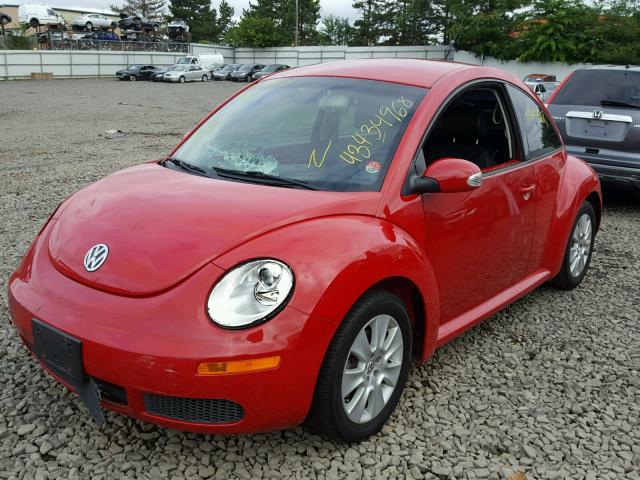 3VWPG31C38M502043 - 2008 VOLKSWAGEN NEW BEETLE RED photo 2