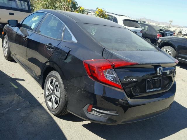 2HGFC2F55HH545555 - 2017 HONDA CIVIC LX BLACK photo 3