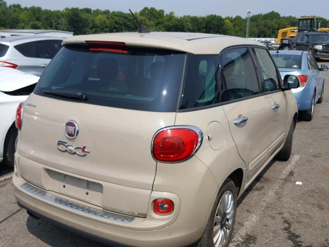 ZFBCFABH7EZ019915 - 2014 FIAT 500L EASY BROWN photo 4