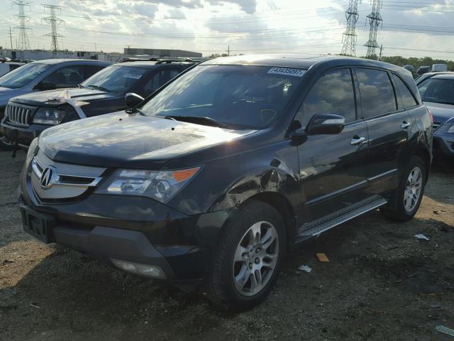 2HNYD28347H505427 - 2007 ACURA MDX TECHNO BLACK photo 2