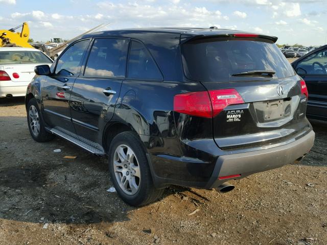 2HNYD28347H505427 - 2007 ACURA MDX TECHNO BLACK photo 3