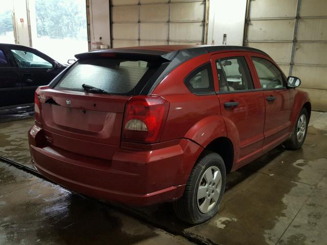 1B3HB28B28D582784 - 2008 DODGE CALIBER RED photo 4