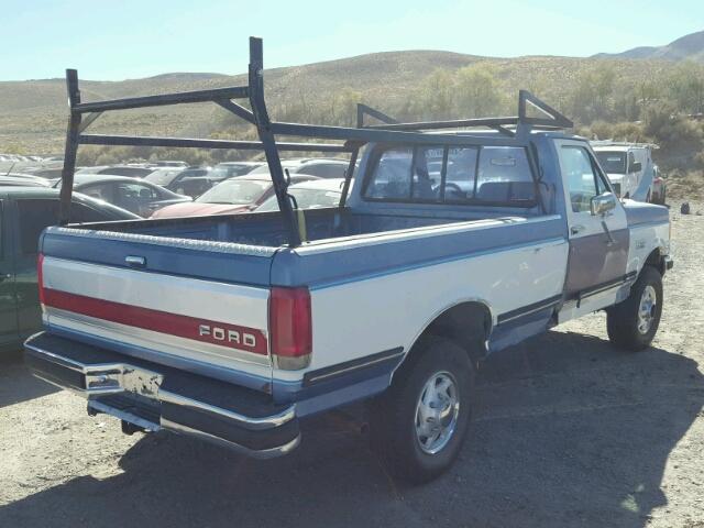 2FTEF26N0LCA06137 - 1990 FORD F250 TWO TONE photo 4