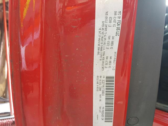 3C3CFFAR1FT636616 - 2015 FIAT 500 POP RED photo 10