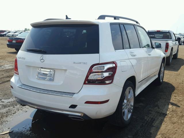 WDCGG0EB1EG239019 - 2014 MERCEDES-BENZ GLK 250 BL WHITE photo 4