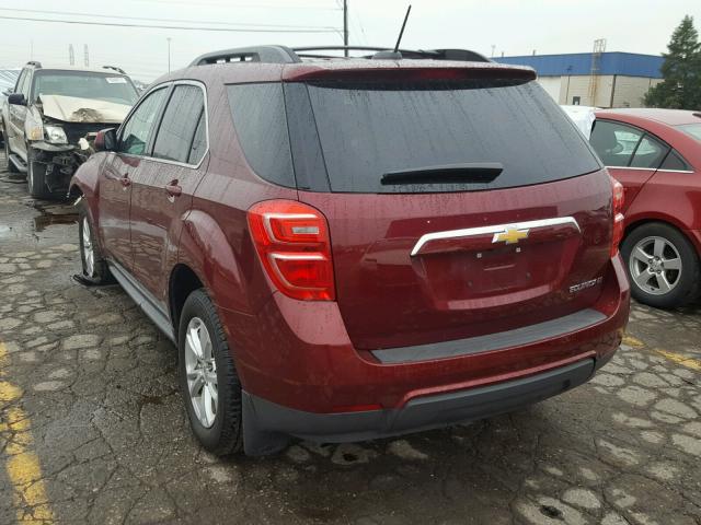 2GNALCEK6G6321671 - 2016 CHEVROLET EQUINOX RED photo 3