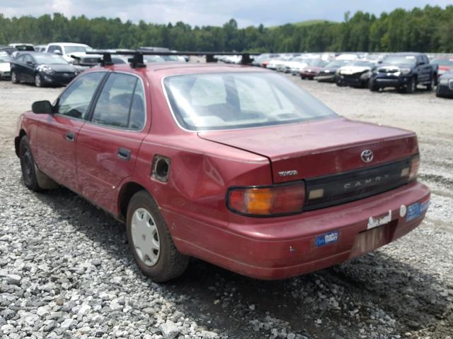 4T1SK11E9PU300900 - 1993 TOYOTA CAMRY DX RED photo 3