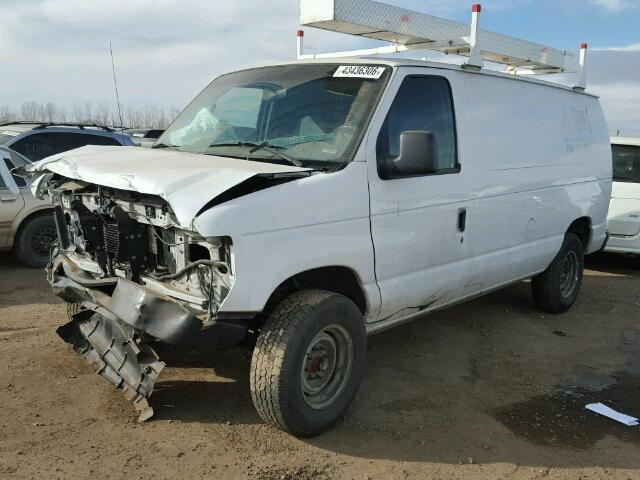 1FTNE24L68DA24282 - 2008 FORD ECONOLINE WHITE photo 2