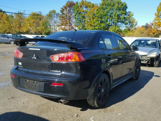 JA3AU86U58U023231 - 2008 MITSUBISHI LANCER GTS BLACK photo 4