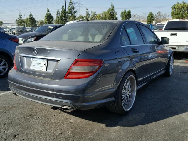 WDDGF54X98R022416 - 2008 MERCEDES-BENZ C 300 CHARCOAL photo 4