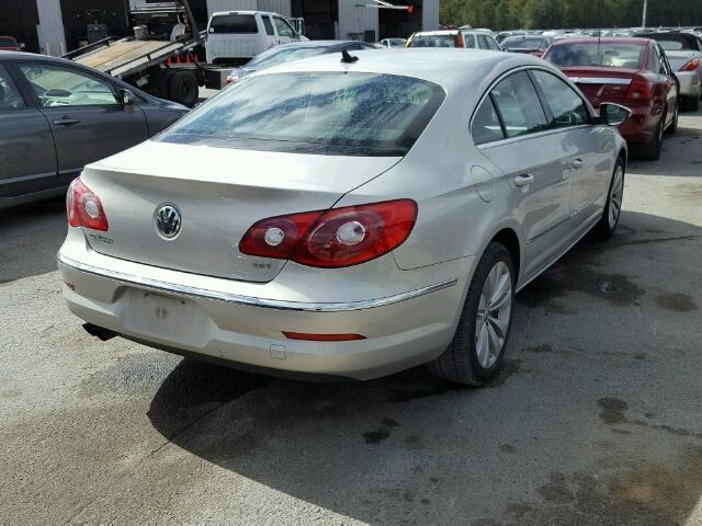 WVWMN7AN8CE511078 - 2012 VOLKSWAGEN CC SPORT SILVER photo 4