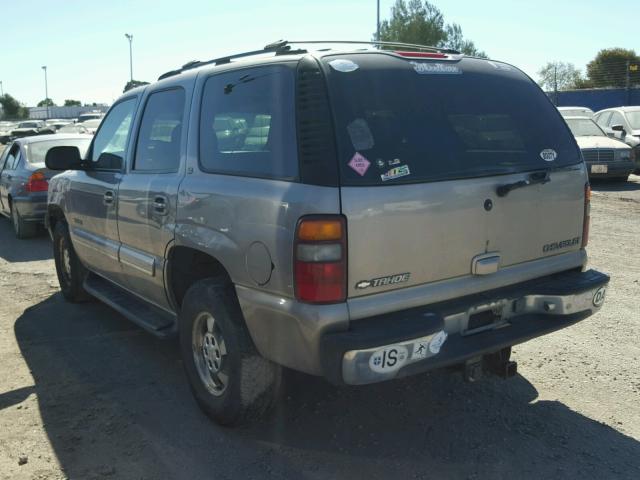 1GNEK13TX1J251798 - 2001 CHEVROLET TAHOE K150 GRAY photo 3