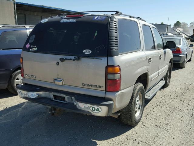 1GNEK13TX1J251798 - 2001 CHEVROLET TAHOE K150 GRAY photo 4