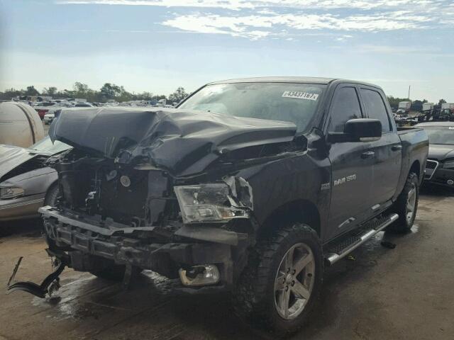 1C6RD7MTXCS121949 - 2012 DODGE RAM 1500 S BLACK photo 2