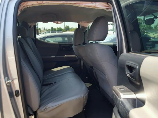 5TFAZ5CN3HX032314 - 2017 TOYOTA TACOMA DOU SILVER photo 6