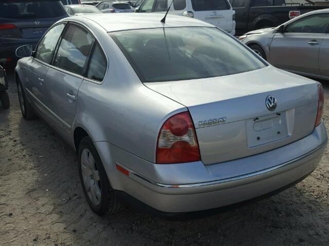 WVWAD63B05P012348 - 2005 VOLKSWAGEN PASSAT GLS SILVER photo 3