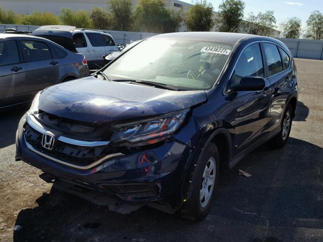 3CZRM3H37FG715707 - 2015 HONDA CR-V BLUE photo 2