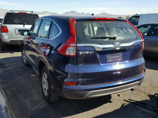 3CZRM3H37FG715707 - 2015 HONDA CR-V BLUE photo 3