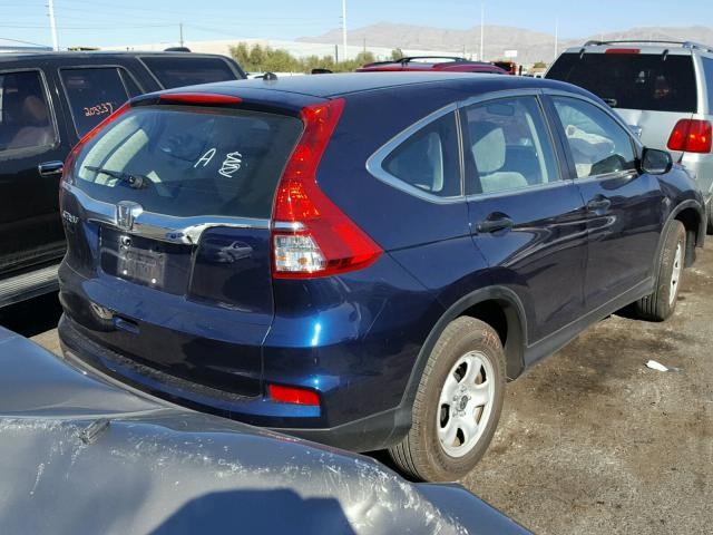 3CZRM3H37FG715707 - 2015 HONDA CR-V BLUE photo 4