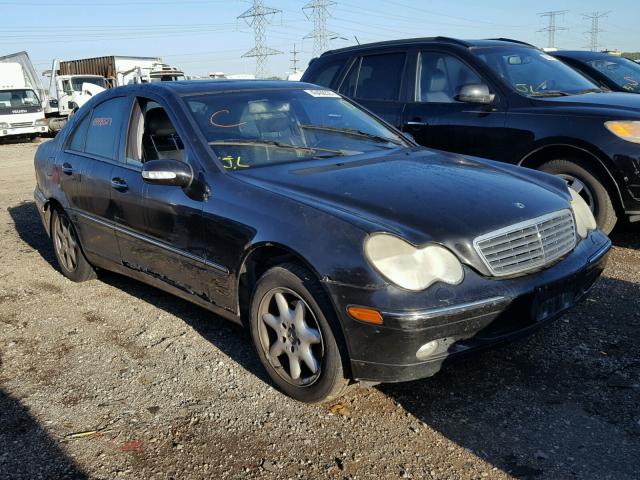 WDBRF61J31F101854 - 2001 MERCEDES-BENZ C BLACK photo 1