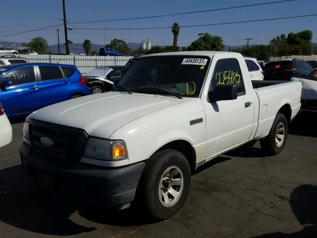 1FTYR10D88PA84914 - 2008 FORD RANGER WHITE photo 2