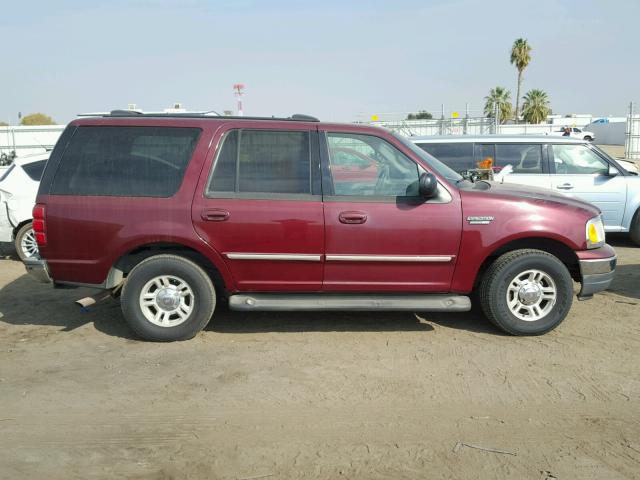 1FMRU15W01LA98179 - 2001 FORD EXPEDITION BURGUNDY photo 9