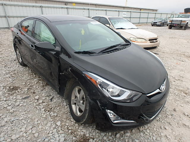 KMHDH4AE0EU058441 - 2014 HYUNDAI ELANTRA SE BLACK photo 1