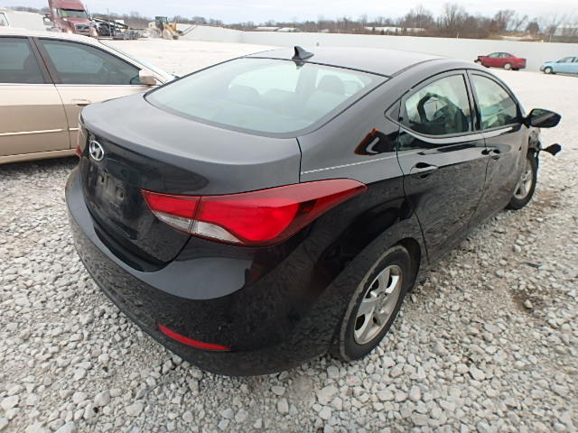 KMHDH4AE0EU058441 - 2014 HYUNDAI ELANTRA SE BLACK photo 4