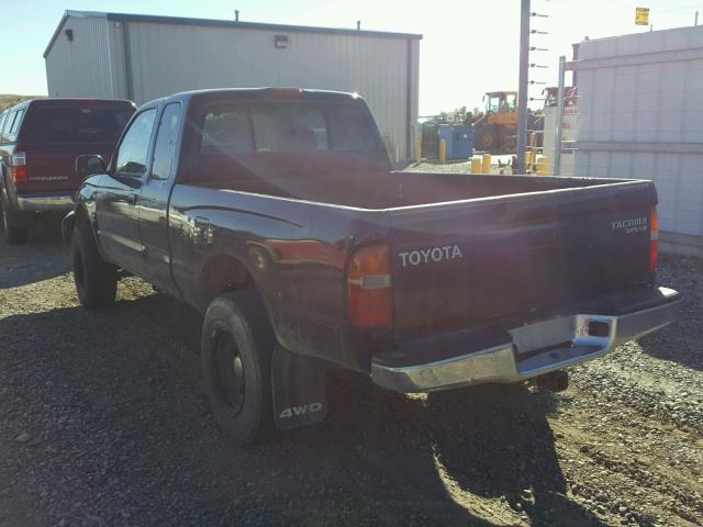 4TAWN72N9XZ446971 - 1999 TOYOTA TACOMA XTR BLACK photo 3