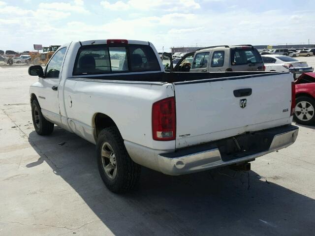 1D7HA16N15J520966 - 2005 DODGE RAM 1500 WHITE photo 3