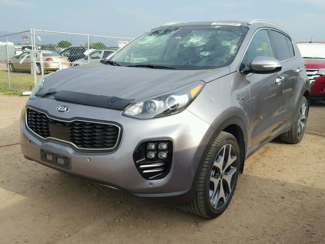 KNDPRCA63H7246892 - 2017 KIA SPORTAGE S GRAY photo 2