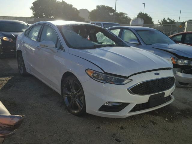 3FA6P0VP3HR149502 - 2017 FORD FUSION SPO WHITE photo 10