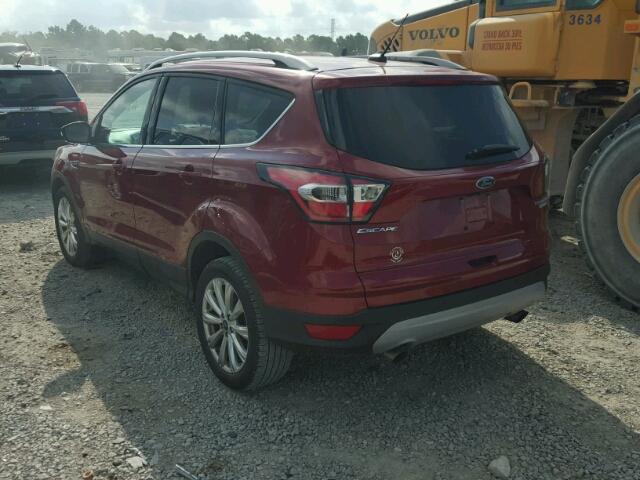 1FMCU0J98HUA22892 - 2017 FORD ESCAPE TIT BURGUNDY photo 3