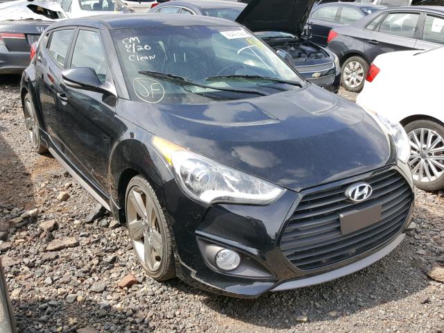 KMHTC6AE0FU220365 - 2015 HYUNDAI VELOSTER T BLACK photo 1