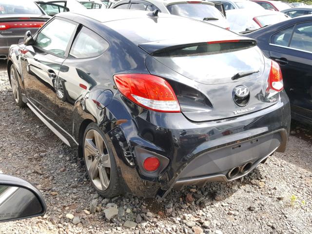 KMHTC6AE0FU220365 - 2015 HYUNDAI VELOSTER T BLACK photo 3