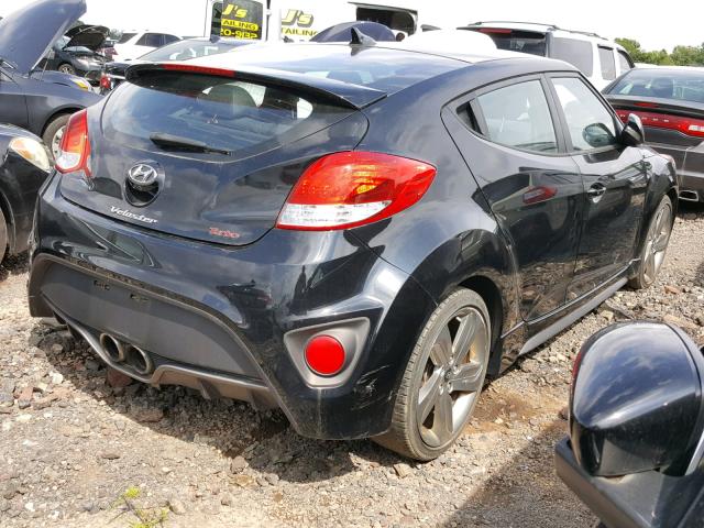 KMHTC6AE0FU220365 - 2015 HYUNDAI VELOSTER T BLACK photo 4