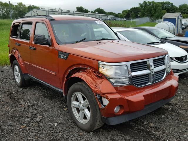 1D8GU58K07W714385 - 2007 DODGE NITRO SLT ORANGE photo 1