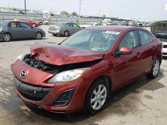 JM1BL1VF7B1429457 - 2011 MAZDA 3 I BURGUNDY photo 2