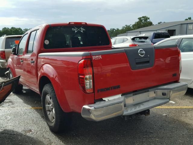 1N6AD0ER8AC443106 - 2010 NISSAN FRONTIER C RED photo 3