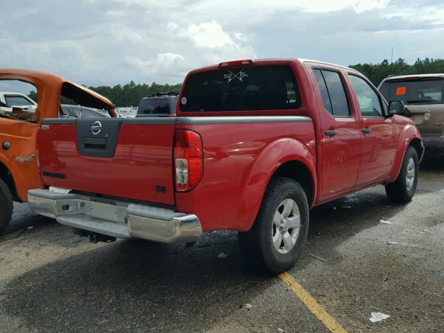 1N6AD0ER8AC443106 - 2010 NISSAN FRONTIER C RED photo 4